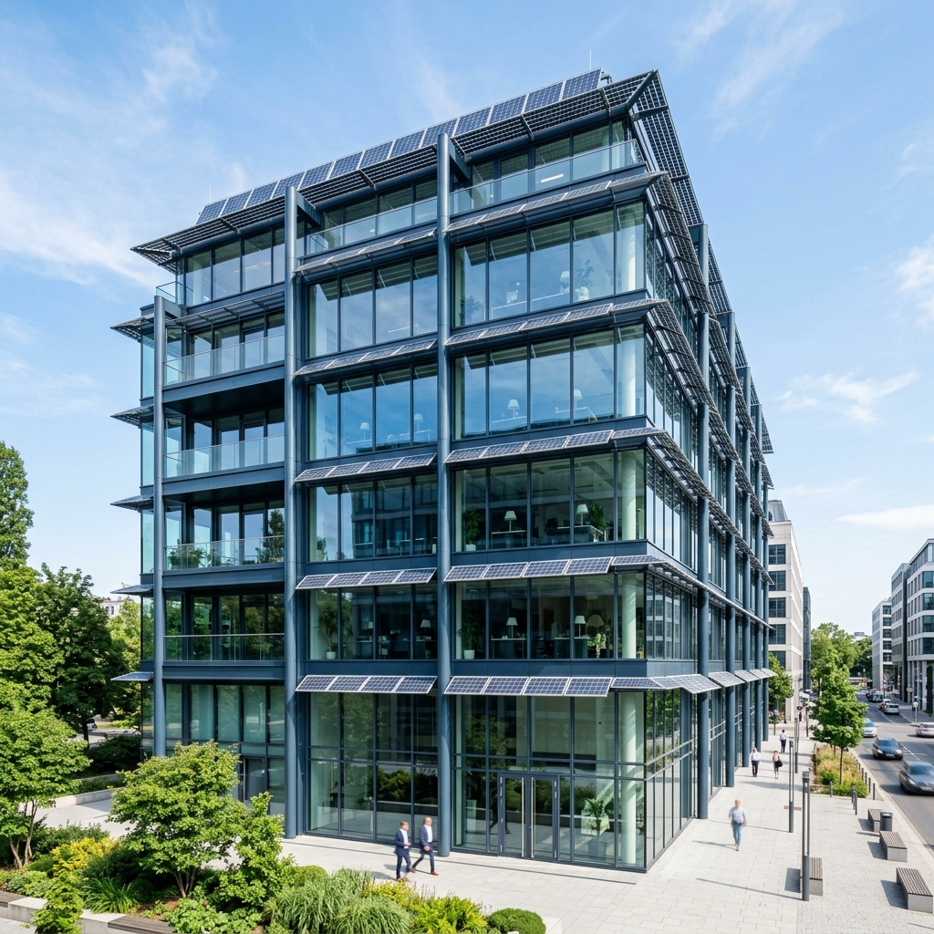 Modern clean energy engineering consultancy office building